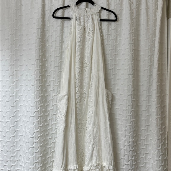Just Me White Lace Boho Capri Maxi Dress - Picture 4 of 8